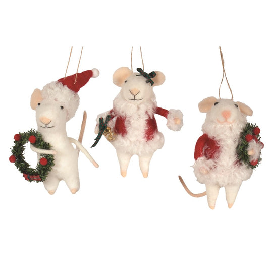 MICE-WHITE & RED (3 Styles, sold Individually)
