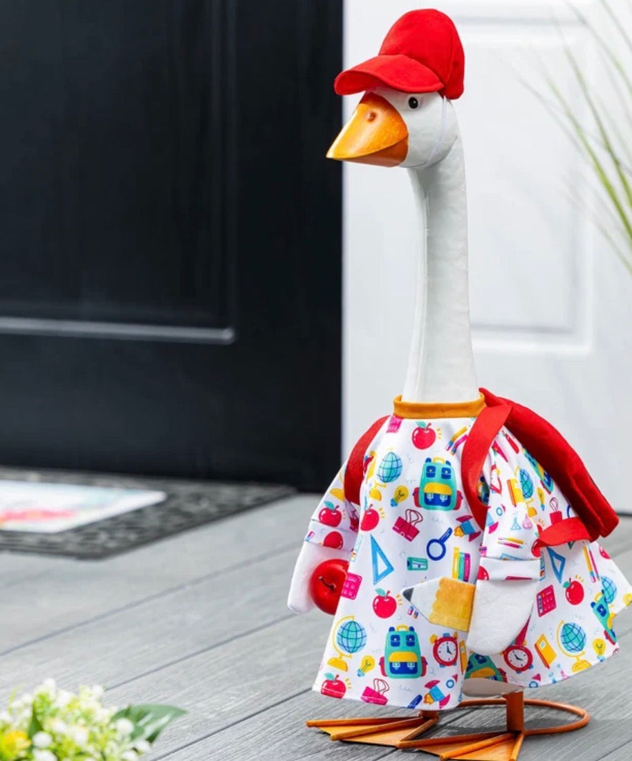 Back to School Porch Goose Outfit