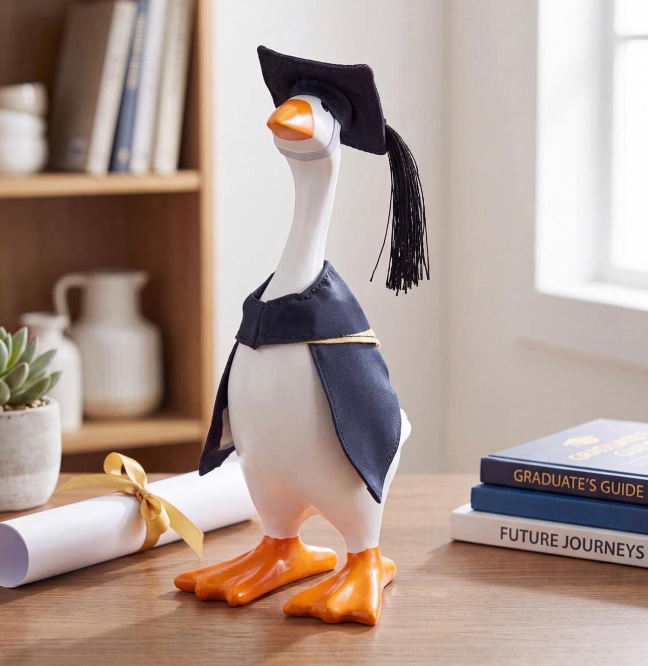 Gordy the Goose Hillside Pasture Table Decor Fabric Accessory Set, Graduation