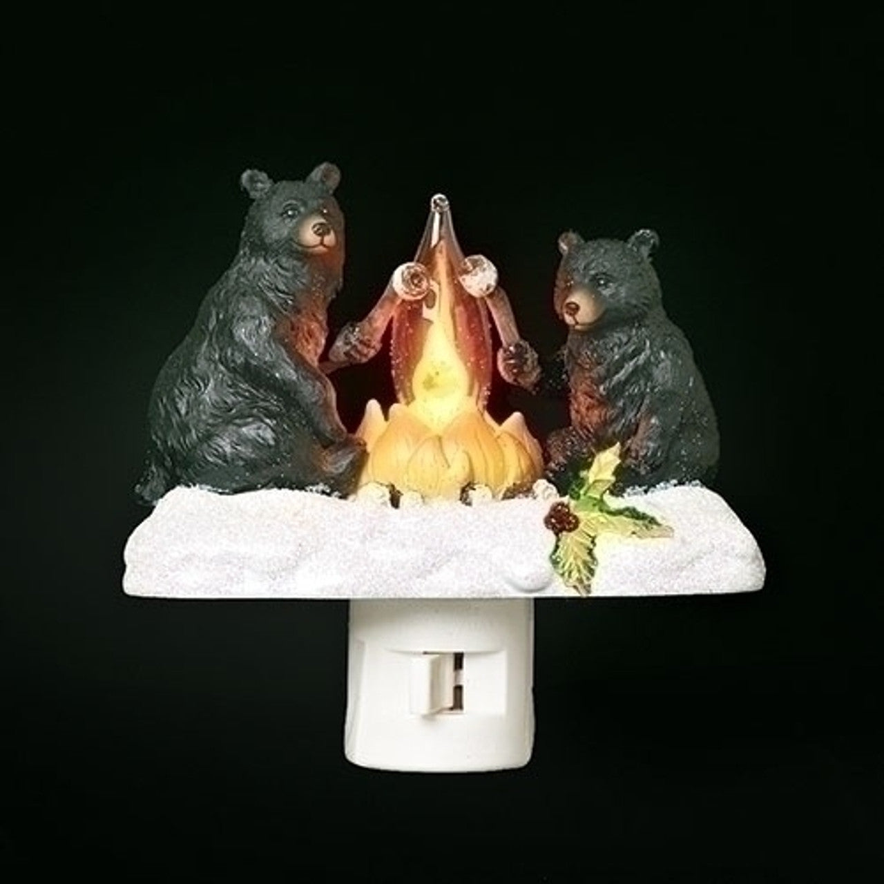 Black Bears Campfire Night Light