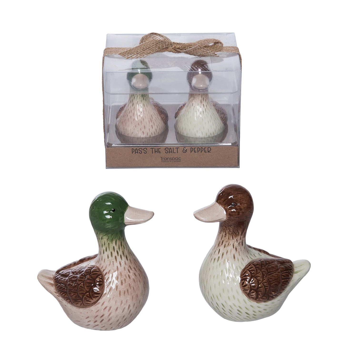DOLOMITE DUCKS SALT & PAPPER SHAKERS - SET OF 2