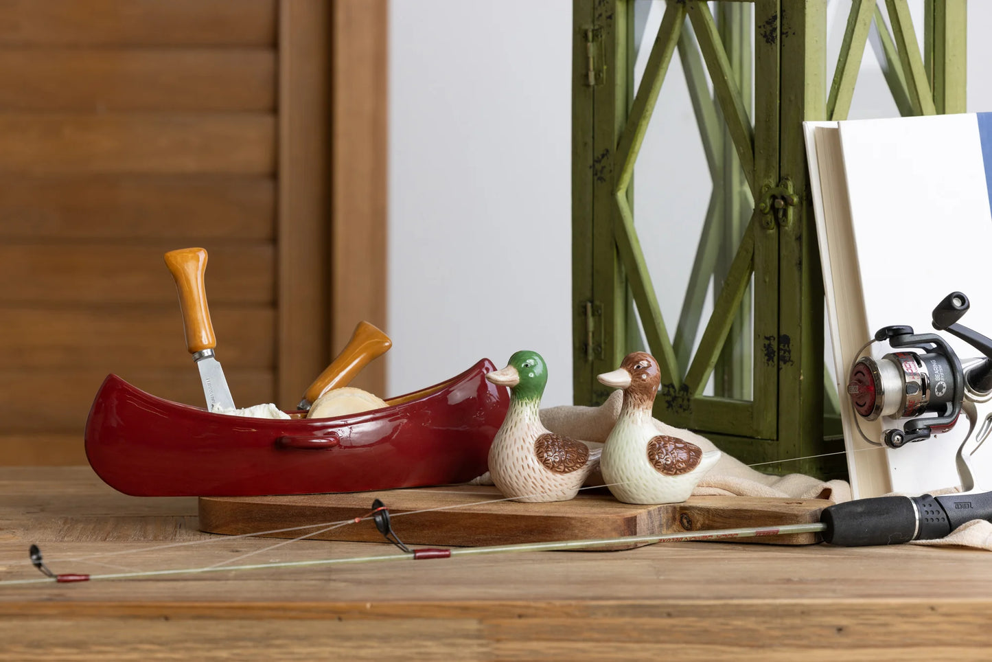 DOLOMITE DUCKS SALT & PAPPER SHAKERS - SET OF 2