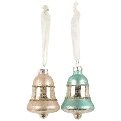 GLASS ORNAMENT SET - PASTEL BELL