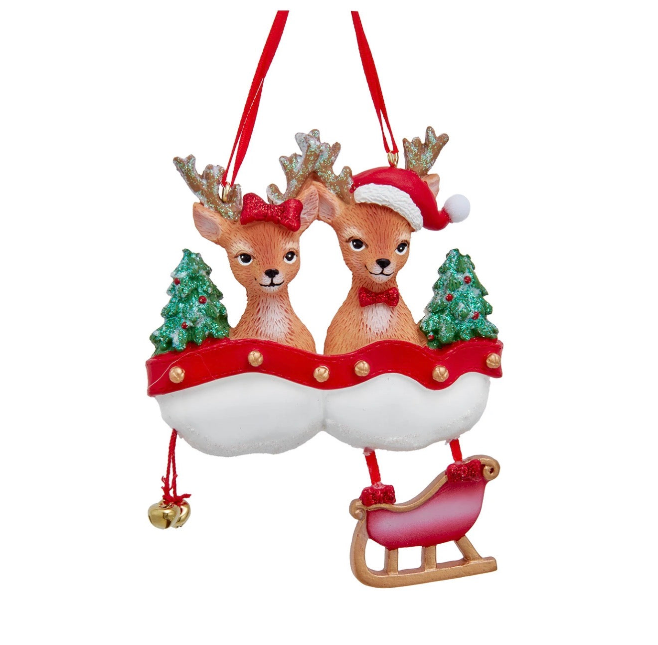 Reindeer Family For Personalization, Family of 2 or 3 (sold individually)