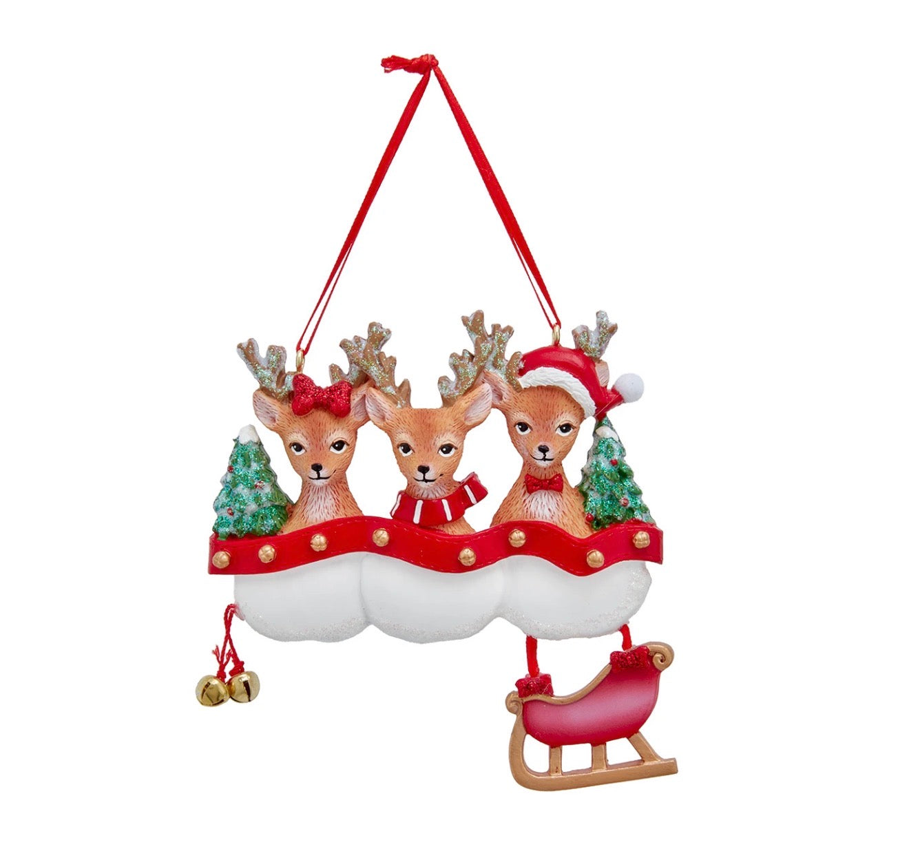 Reindeer Family For Personalization, Family of 2 or 3 (sold individually)