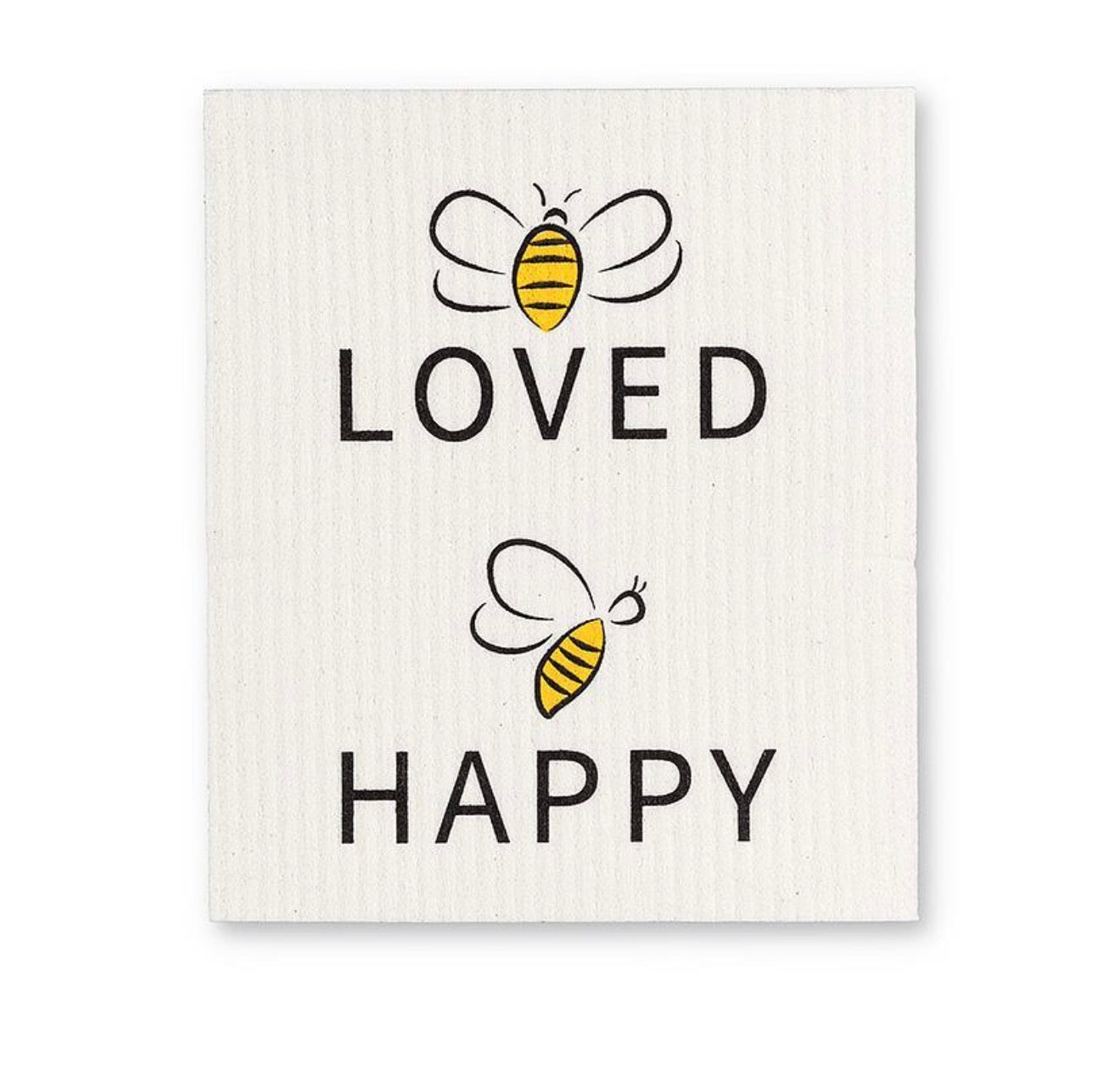 Bee Loved Dishcloths. Set of 2