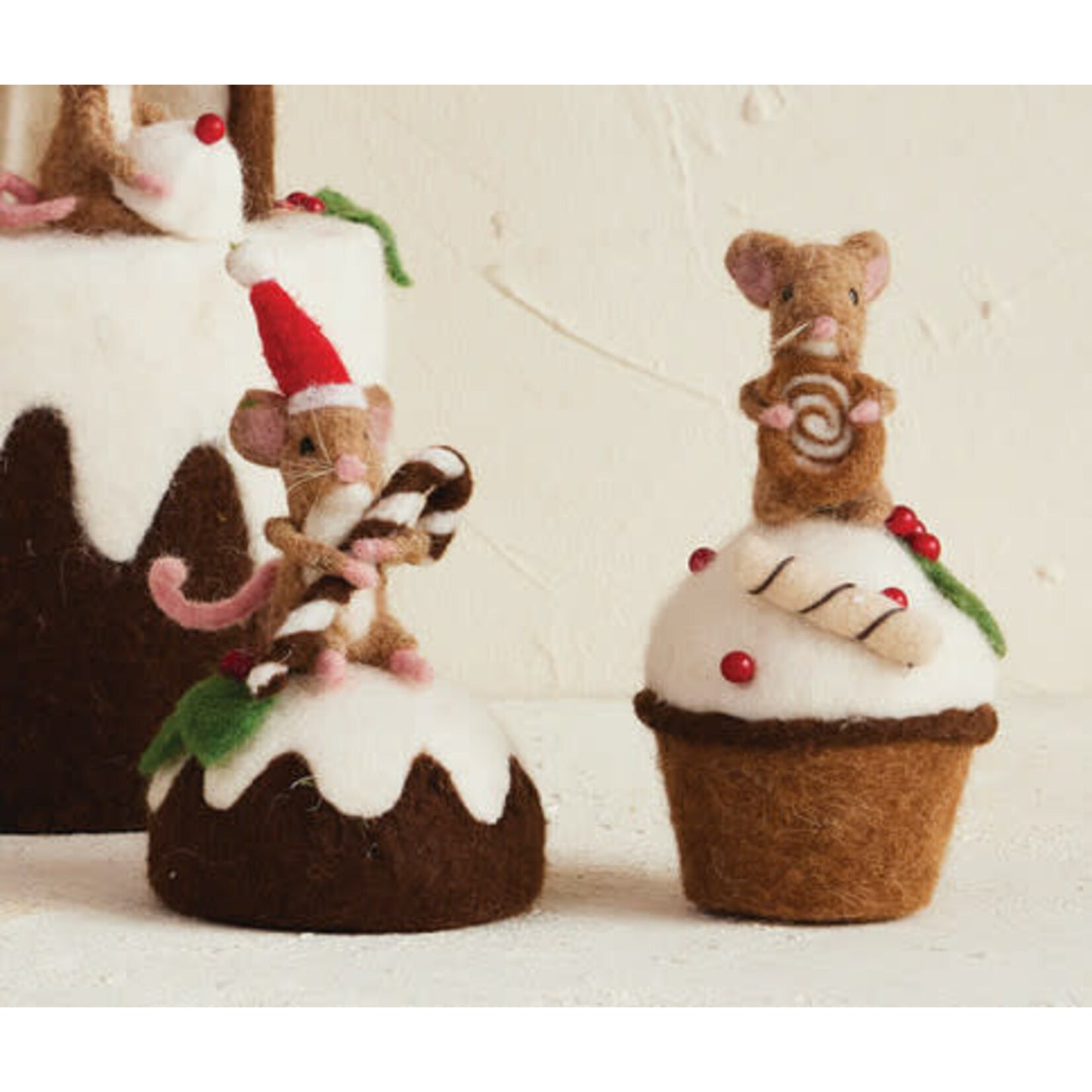 Wool Felt Mouse, 2 Assorted (sold Individually)