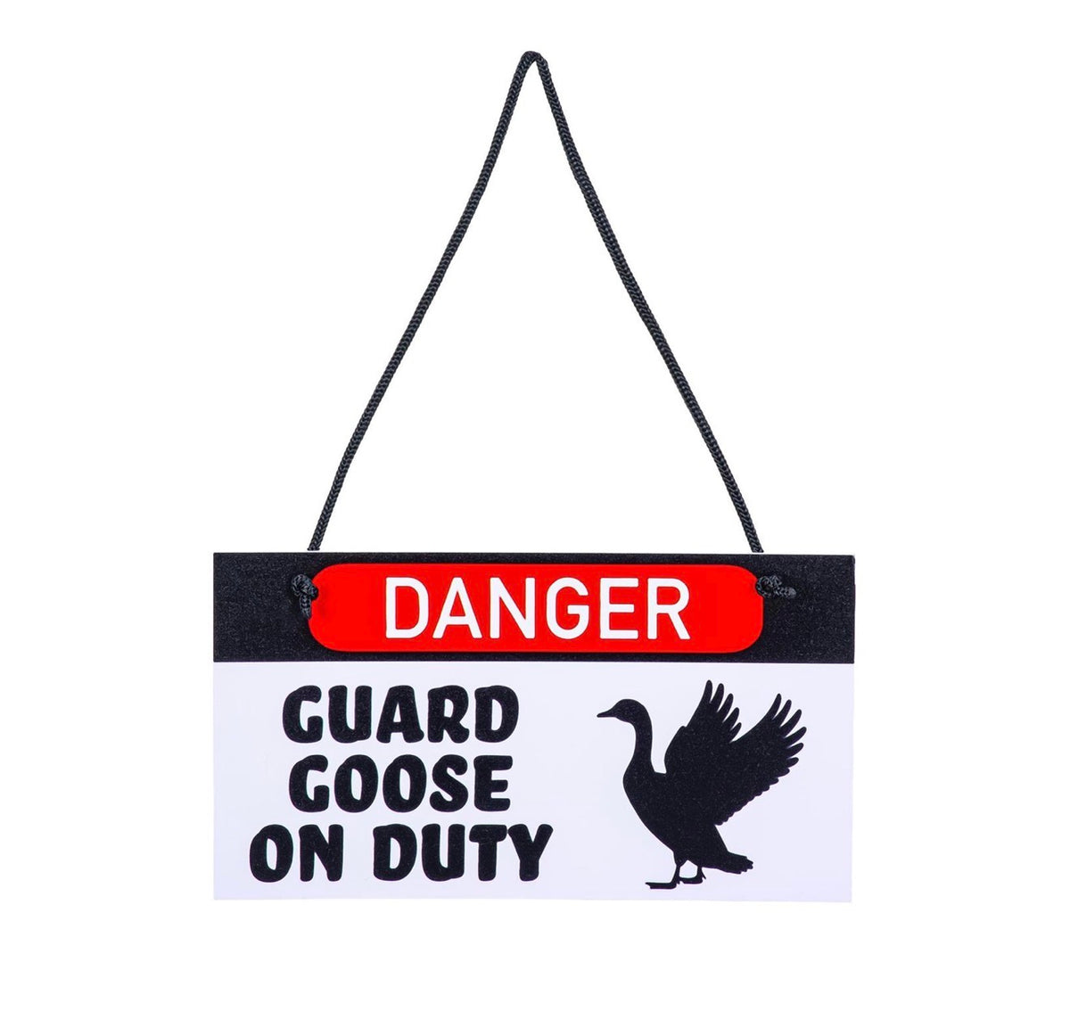 Giddy the Goose Hanging Sign, Guard Goose On Duty