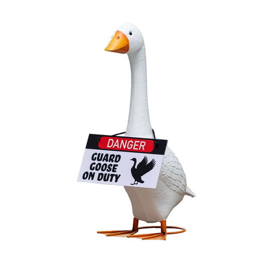 Giddy the Goose Hanging Sign, Guard Goose On Duty