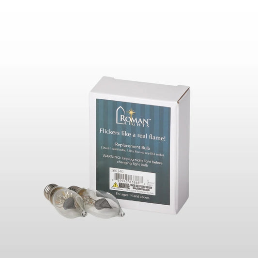Flicker Light Bulbs, pack of Two