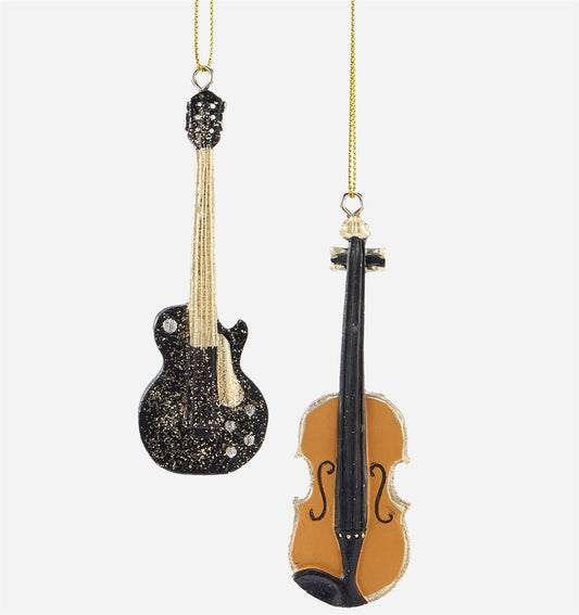 Guitar Christmas Ornament, 2 Assorted (sold individually)