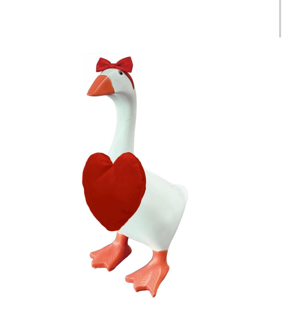 Gordy the Desktop Goose Hillside Pasture Table Decor Fabric Accessory Set, Valentine's Day