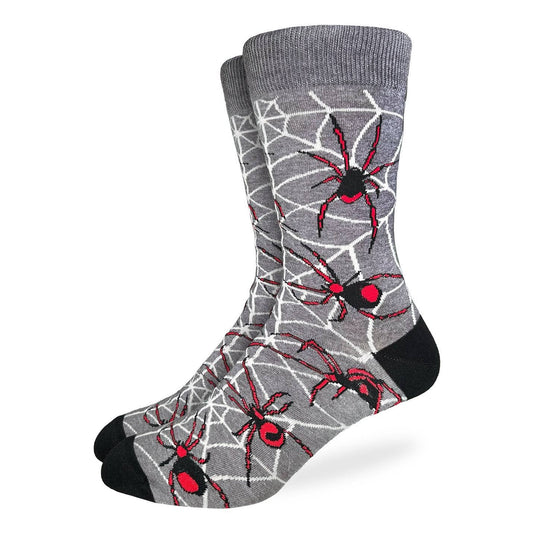 Good Luck Sock - Men's Spiders Socks: Shoe Size 7-12