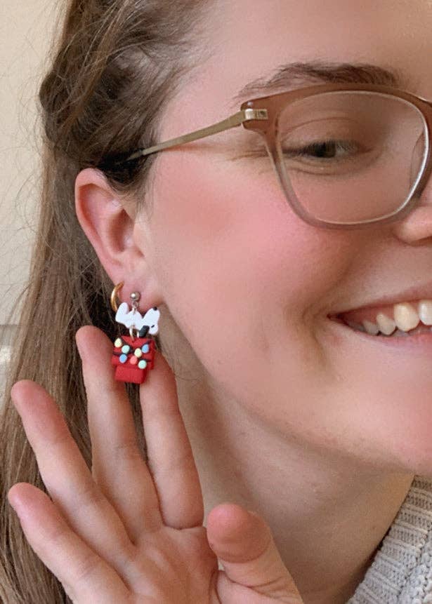 Snoopy’s House Earrings