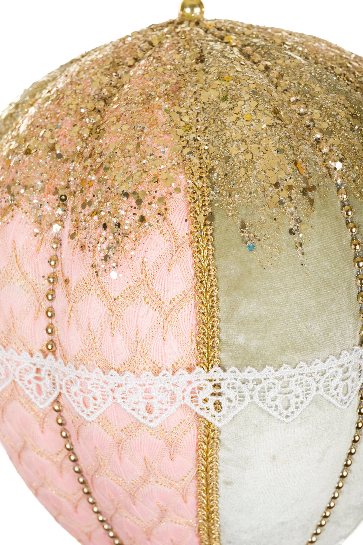 Starlight Collection - NEW-Hanging Pastel Pink Victorian Hot Air Balloon