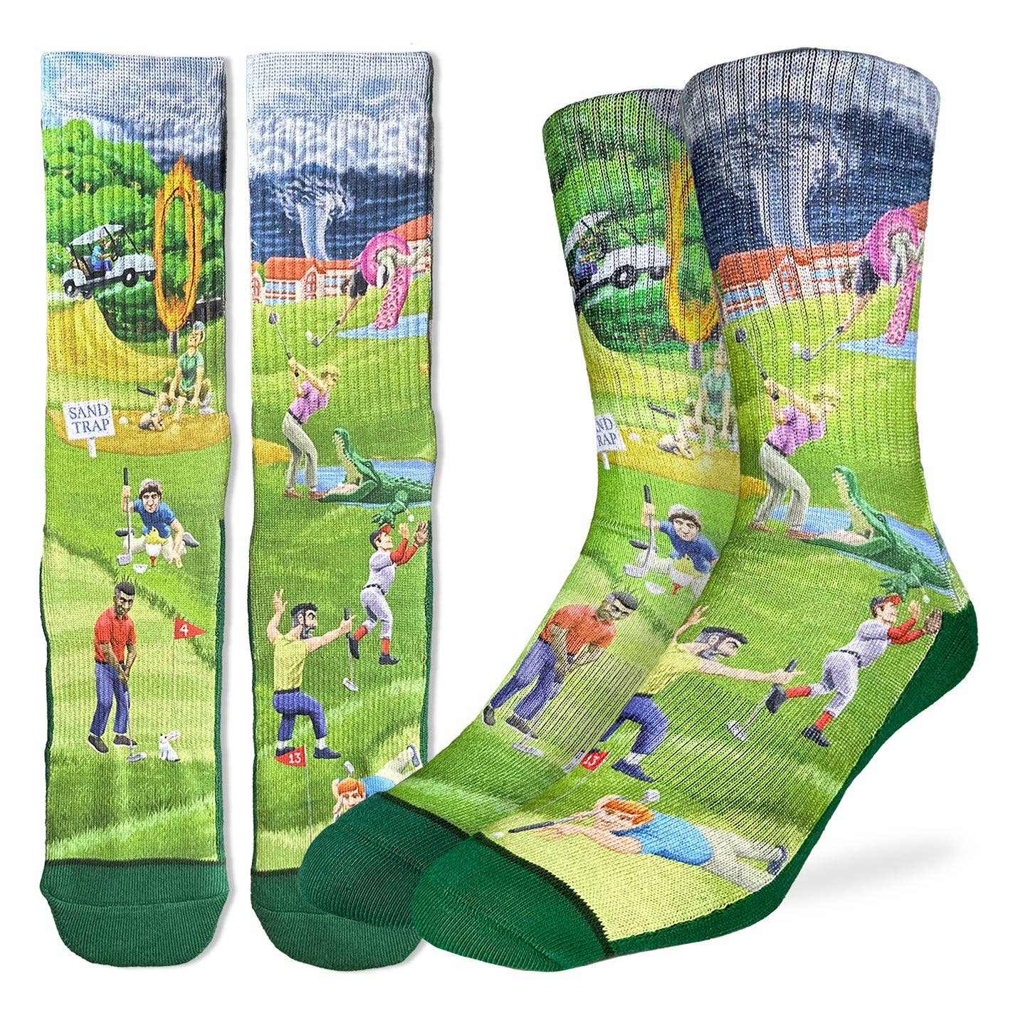 Crazy Golf Socks: Shoe Size 8-13