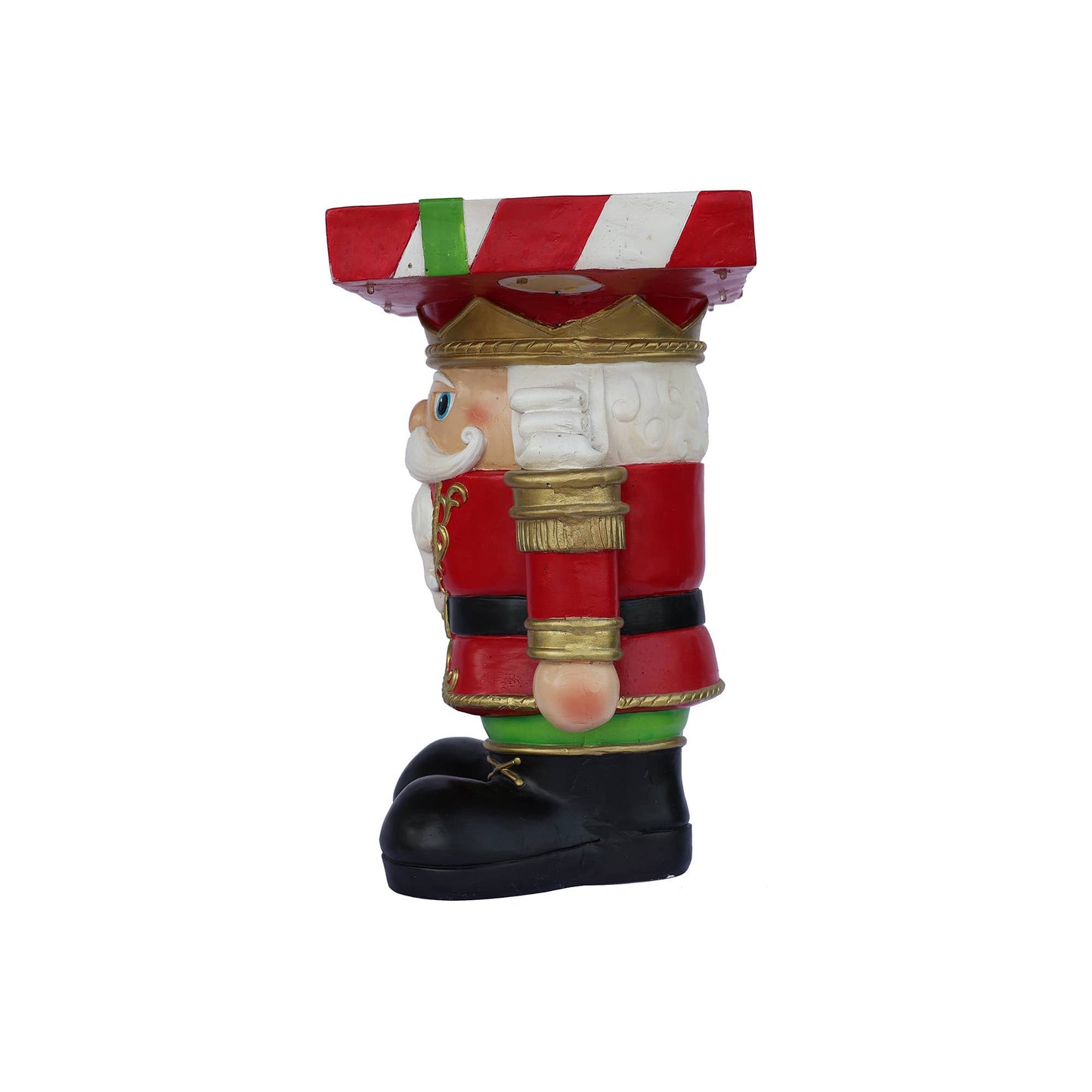Hi-Line Gift Ltd. - Lighted Nutcracker Soldier Christmas Side Table Decor