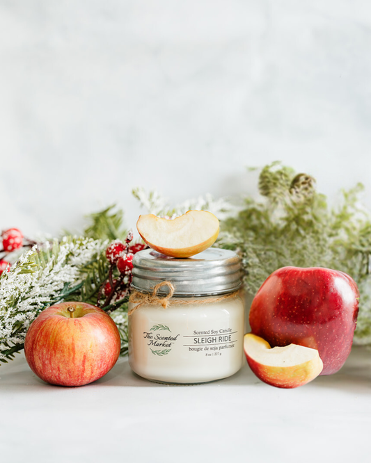 The Scented Market - SLEIGH RIDE Soy Wax Candle 8 oz