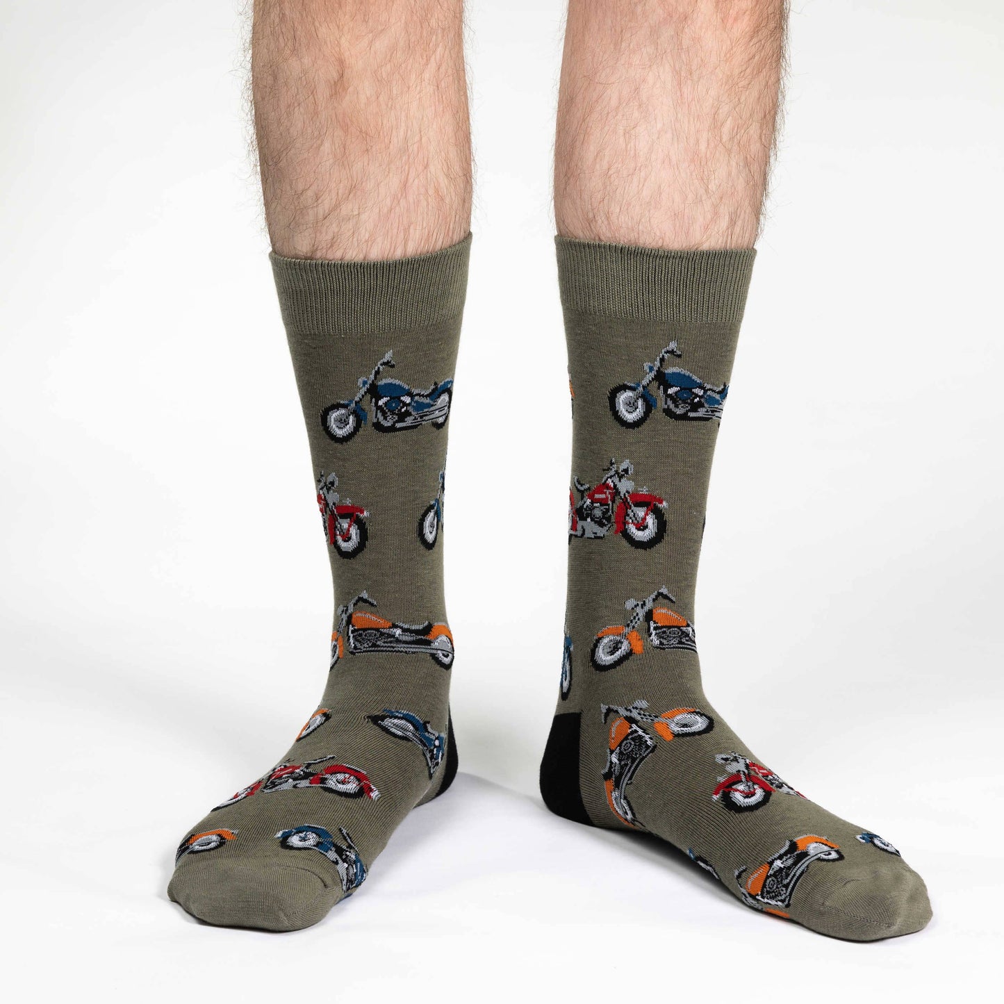 Good Luck Sock - Men's Chopper Motorcycle Socks: Shoe Size 7-12