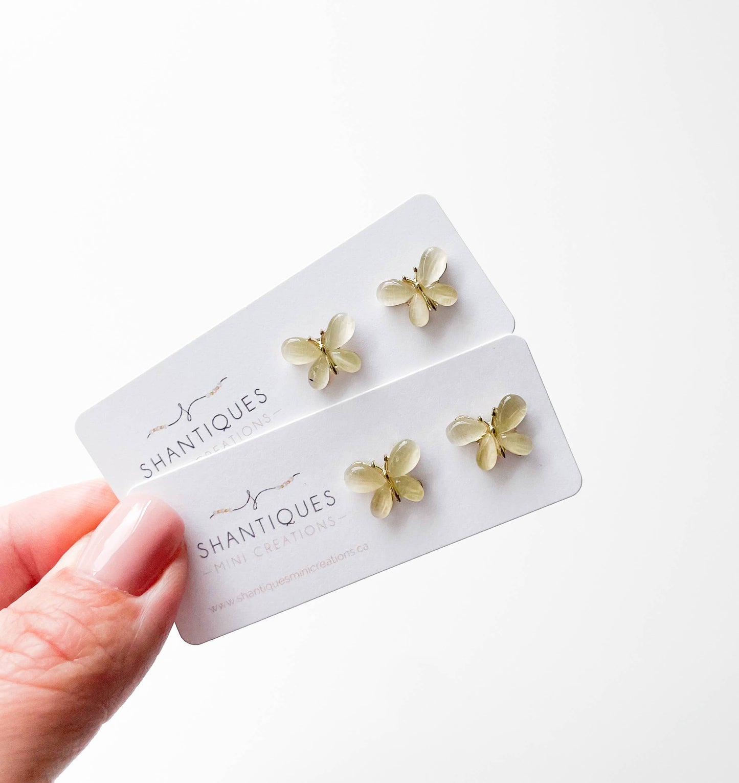 Shantiques Mini Creations - Earrings - Dreamy Butterflies: Post