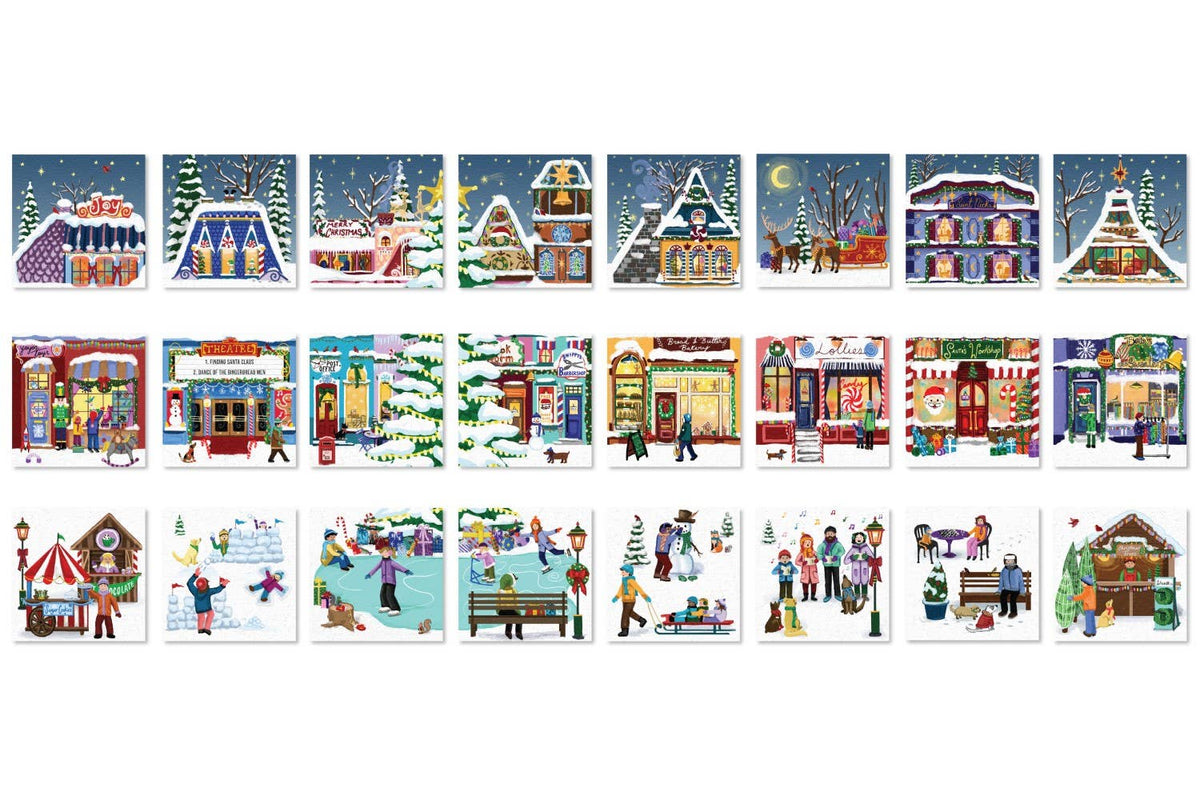 Eurographics Puzzles Canada - Christmas Town Fair - Advent Calendar