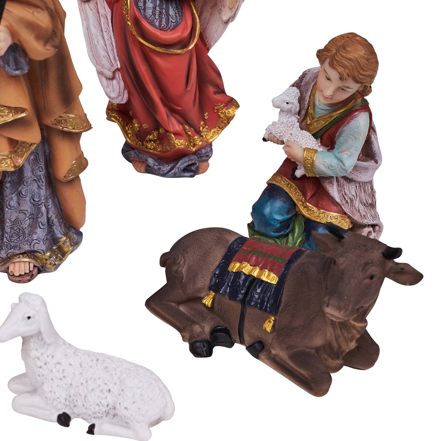 11 Pc Nativity & Three Wise Men Figurine Set