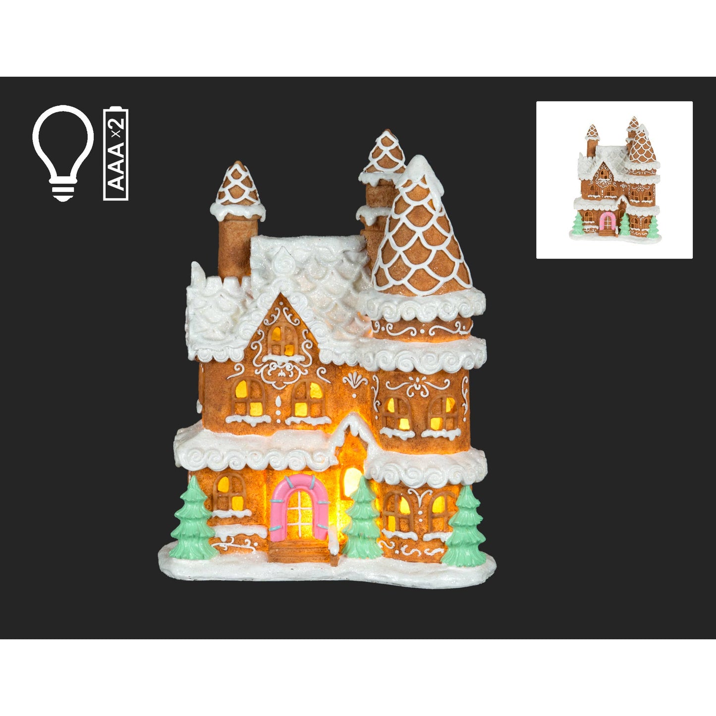 Christmas Tradition - 12.5" Gingerbread House