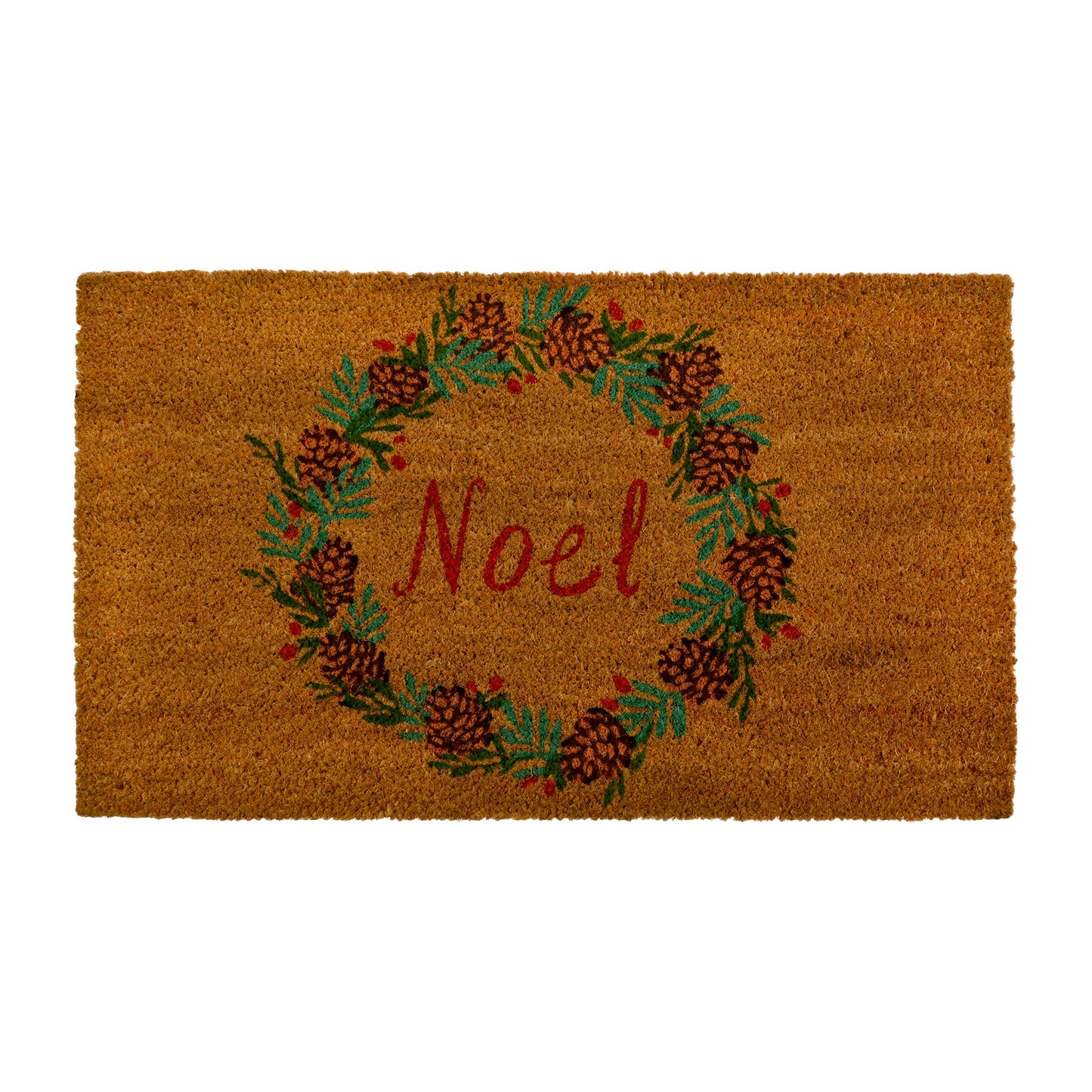 Christmas Tradition - 18x30" Coir Mat w/Wreath & Noel