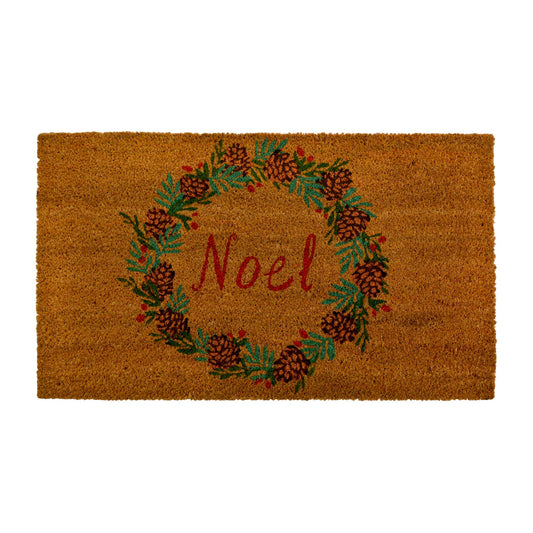 Christmas Tradition - 18x30" Coir Mat w/Wreath & Noel