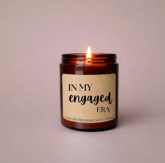 Engagement Candle Gift | Bride to Be Gift | Engagement Gift : 9oz / VANILLA BEAN