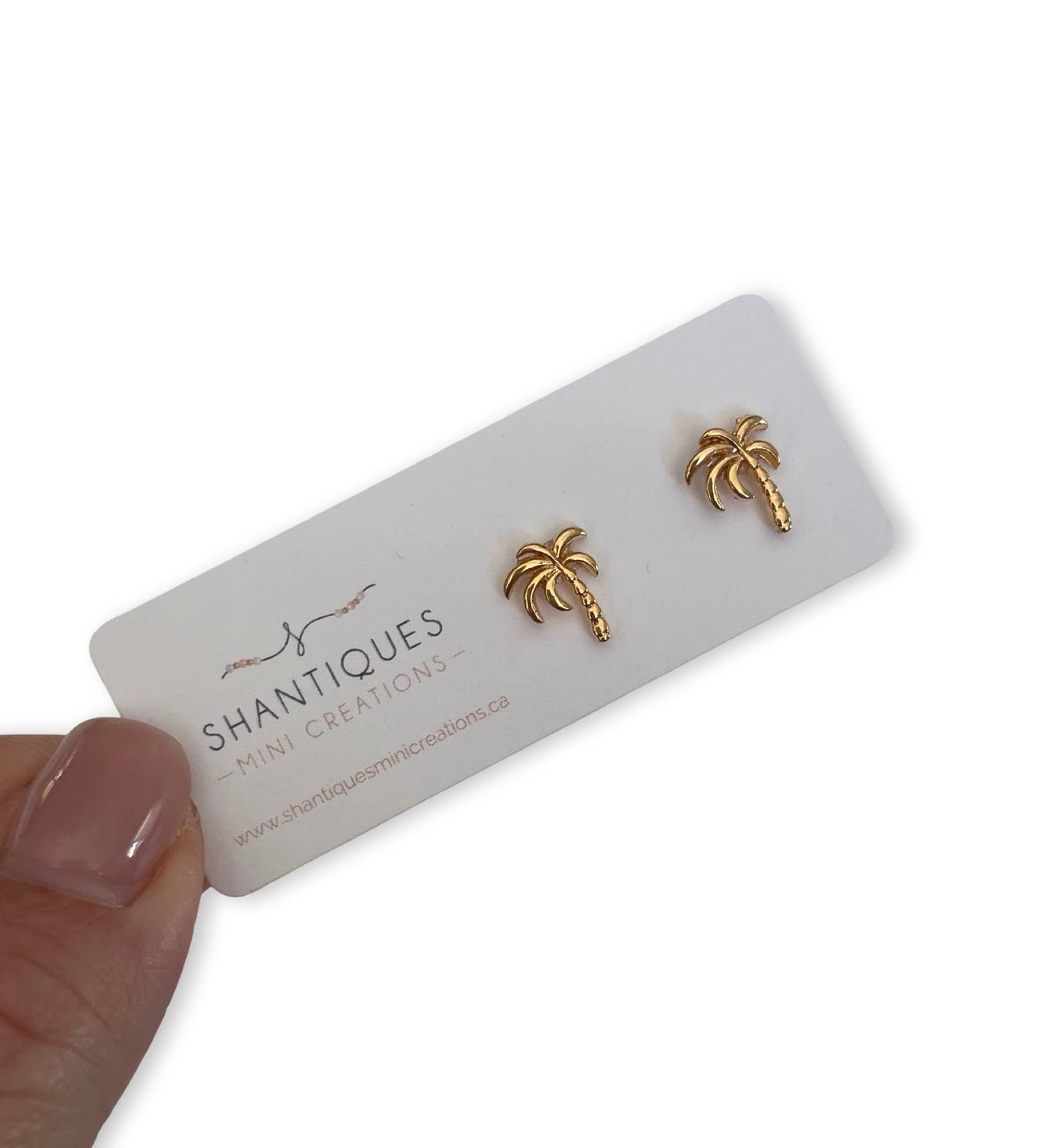 Shantiques Mini Creations - Earrings - Summer Beach Collection: White Starfish / Post