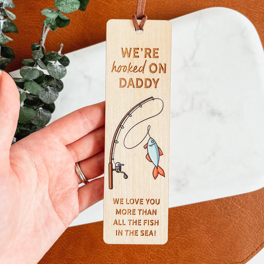 Knotty Design Co. - Hooked On Daddy Bookmark