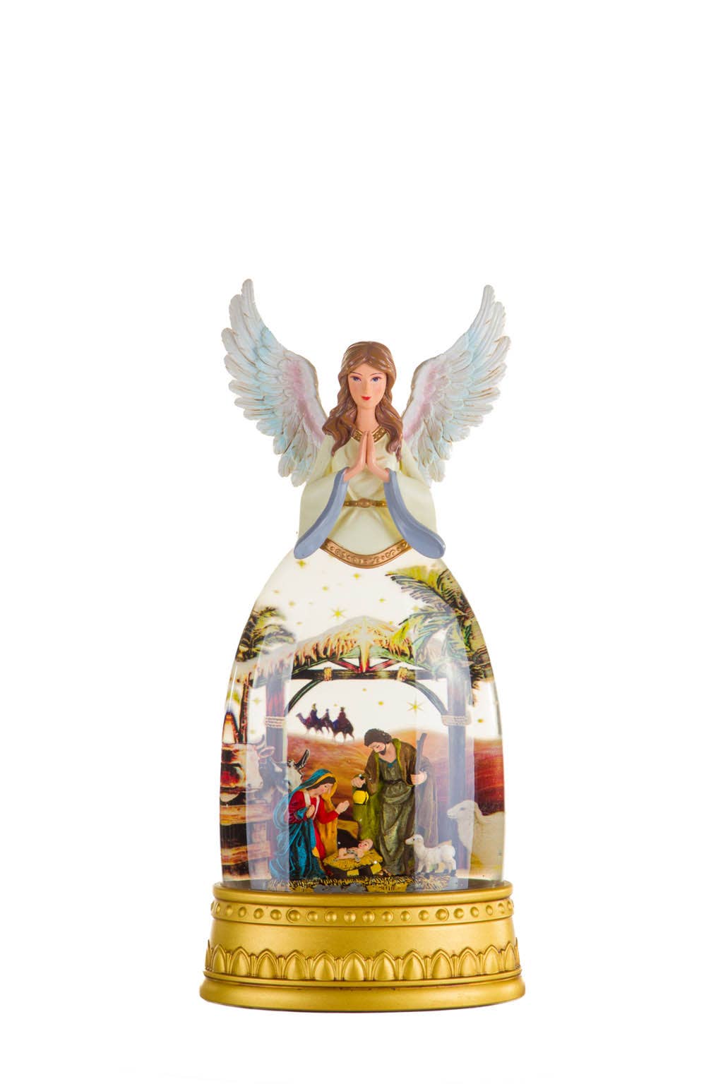 Starlight Collection - NEW - Gold Scenic LED Snow Globe