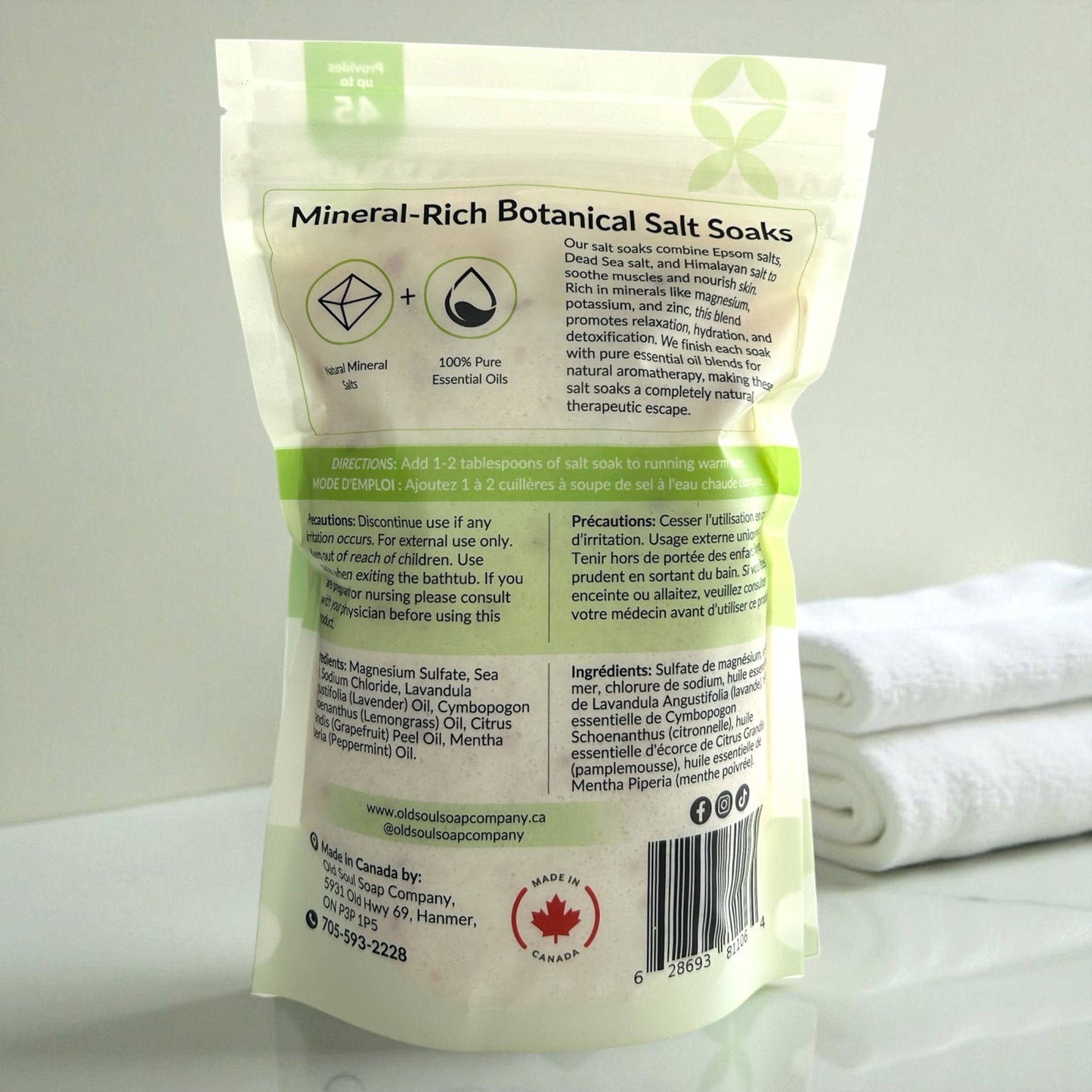 Old Soul Soap Company Inc. - Salt Soak: Sleep Well - 800g