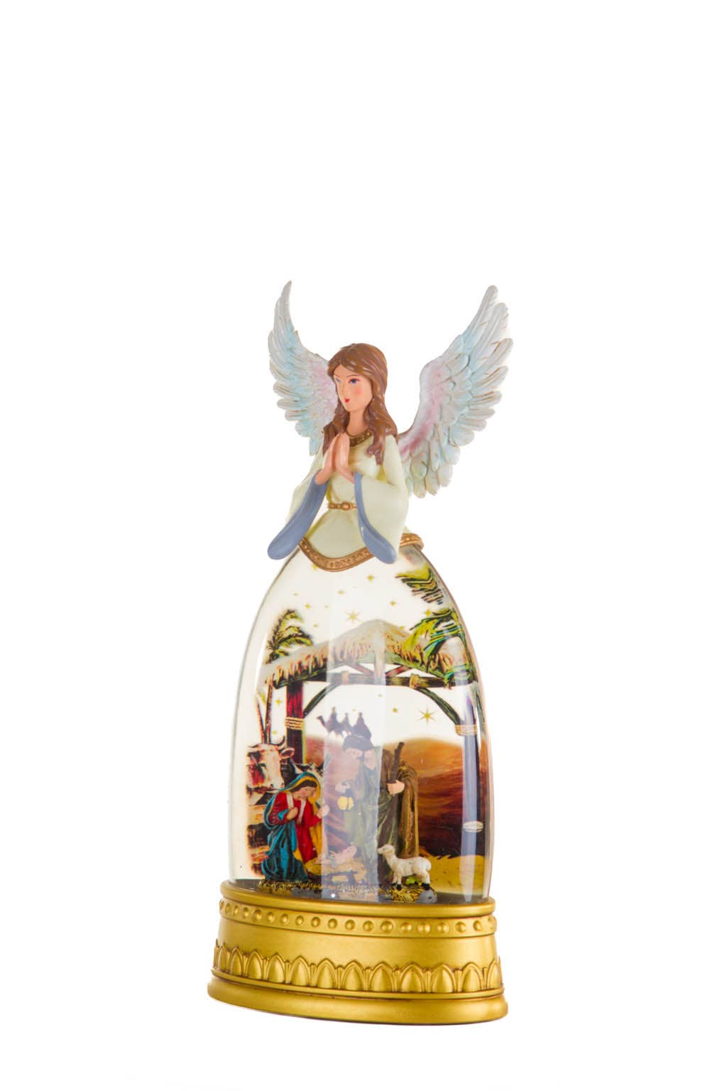 Starlight Collection - NEW - Gold Scenic LED Snow Globe