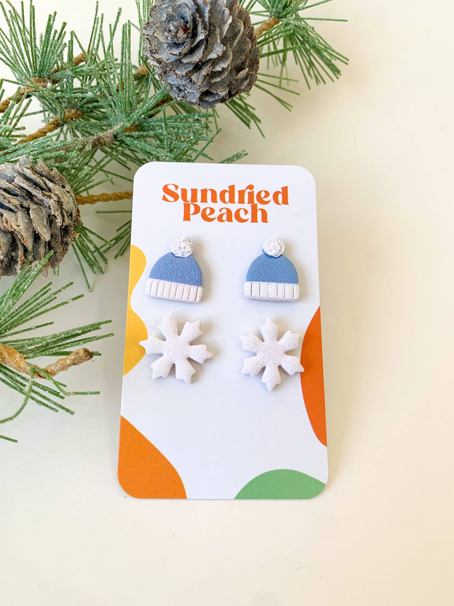 Sundried Peach - Winter Stud Pack: available in pink or blue (price is for one pack)
