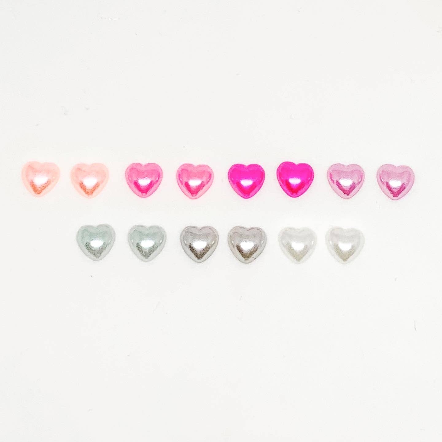 Shantiques Mini Creations - Earrings - Metallic and Translucent Hearts: Purple / Post