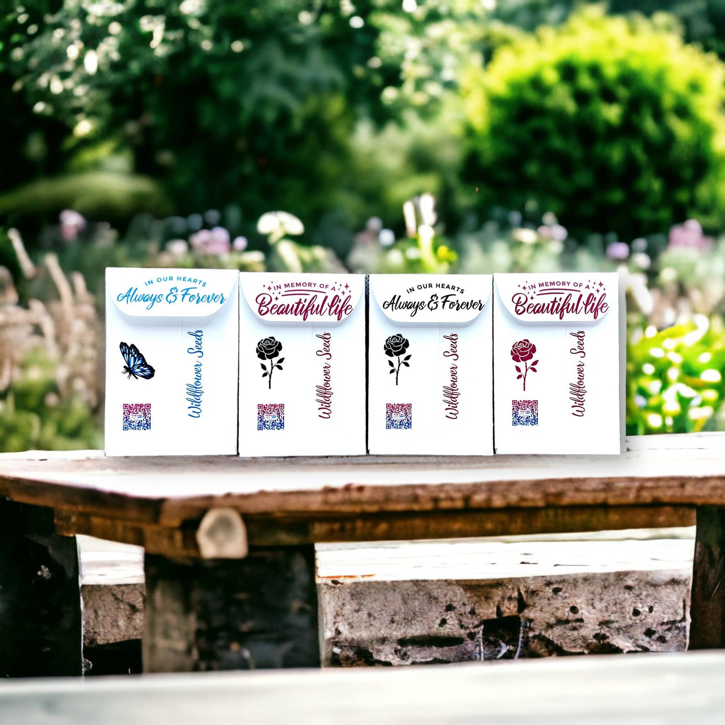 Memorial Seed Packages with Wildflowers