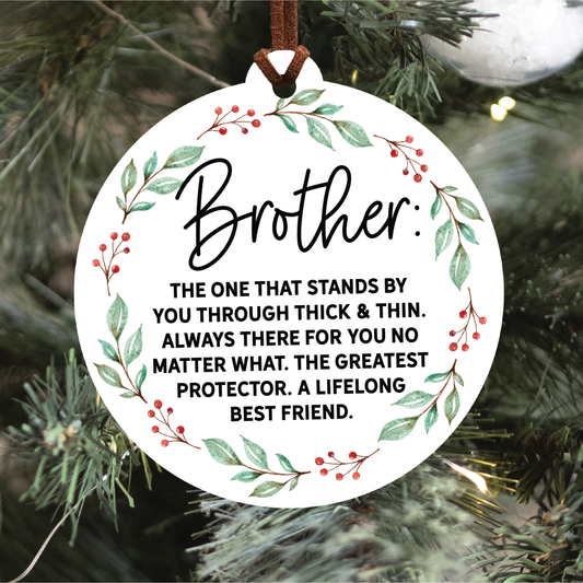 Knotty Design Co. - Brother Christmas Ornament