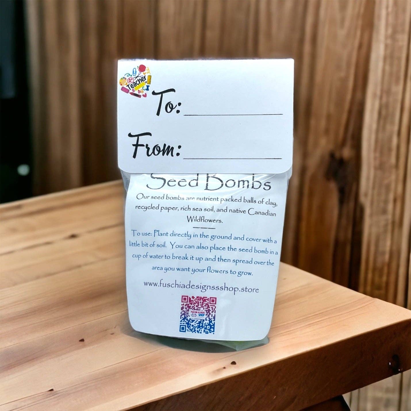 Fuschia Designs Shop - Seed Bombs - Teacher Appreciation Gift to Say Thank You