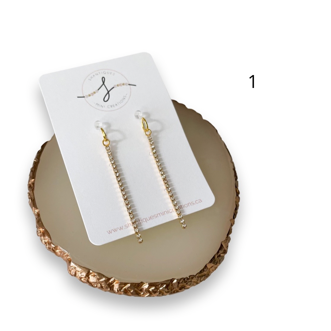 Shantiques Mini Creations - Dangle Earrings - Diamond Drops: 2
