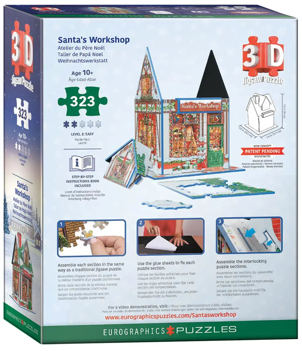 Eurographics Puzzles Canada - Santa's Workshop (3D)