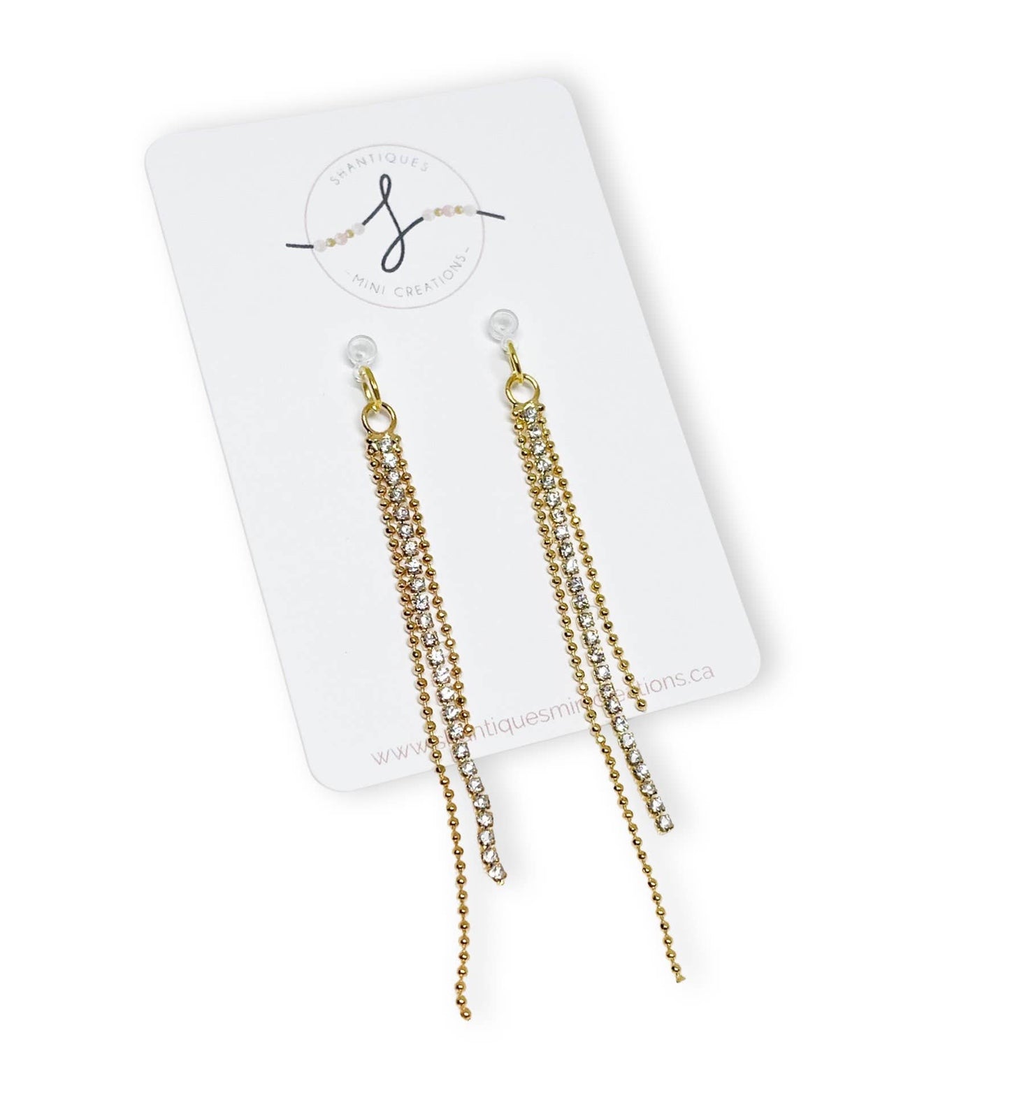 Shantiques Mini Creations - Dangle Earrings - Diamond Drops: 2
