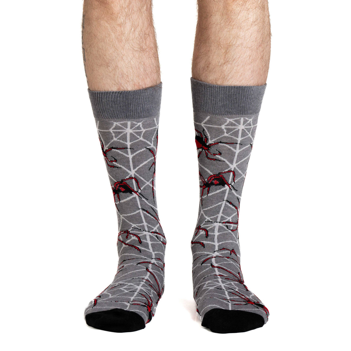 Good Luck Sock - Men's Spiders Socks: Shoe Size 7-12