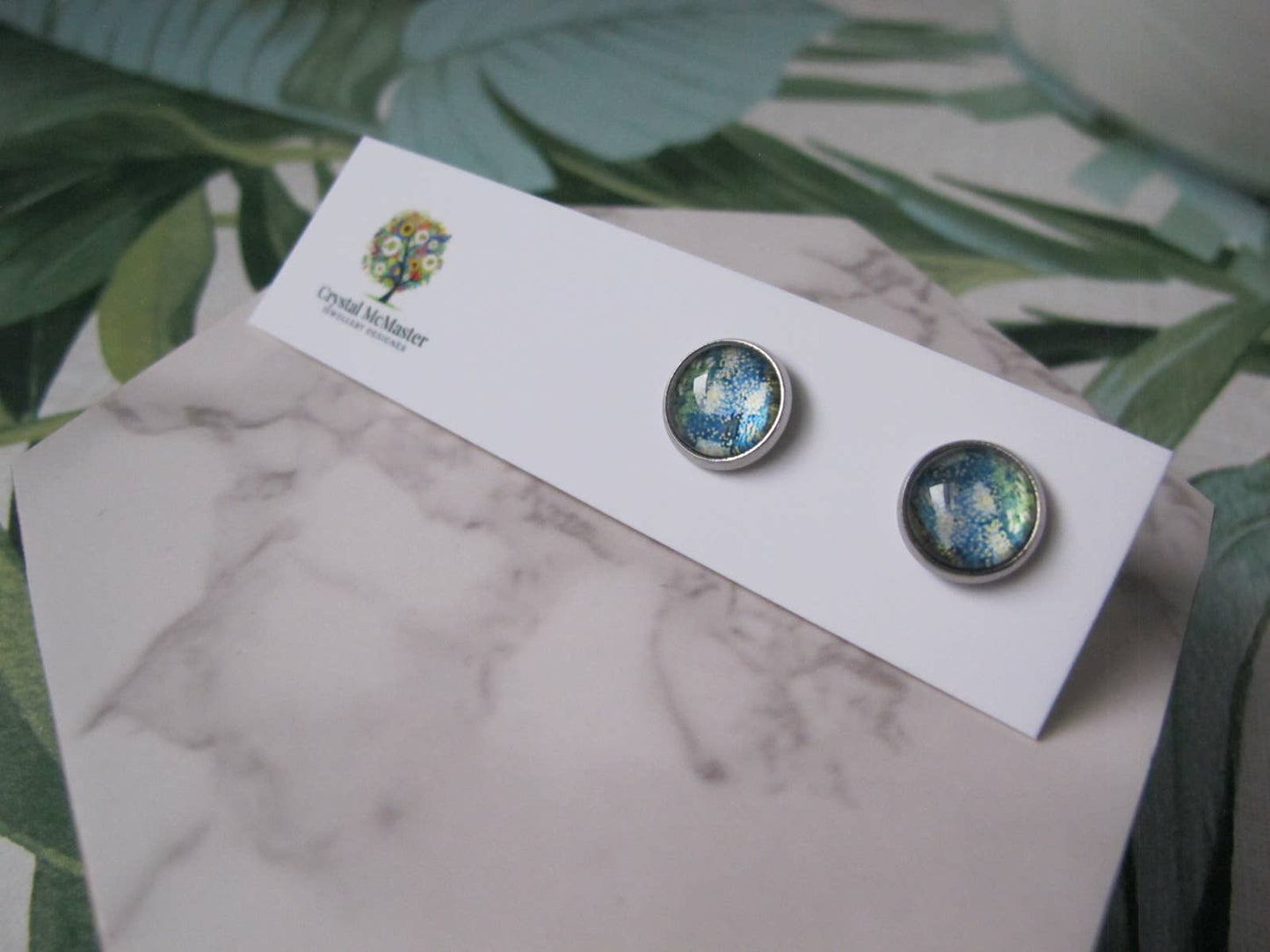 Crystal McMaster Jewellery Designer - Stud Earrings Nature Earth Design