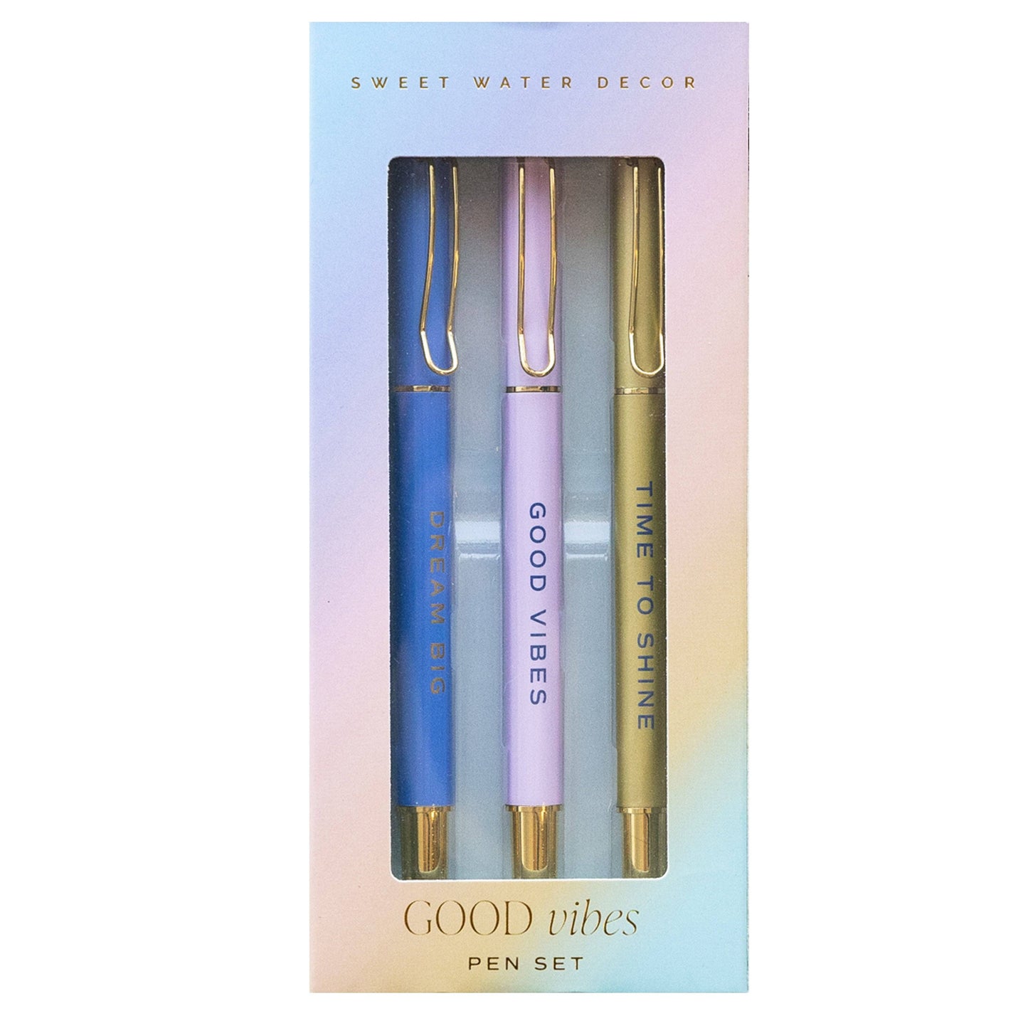 Sweet Water Decor - *NEW* Good Vibes Metal Pen Set - Home Decor & Gifts