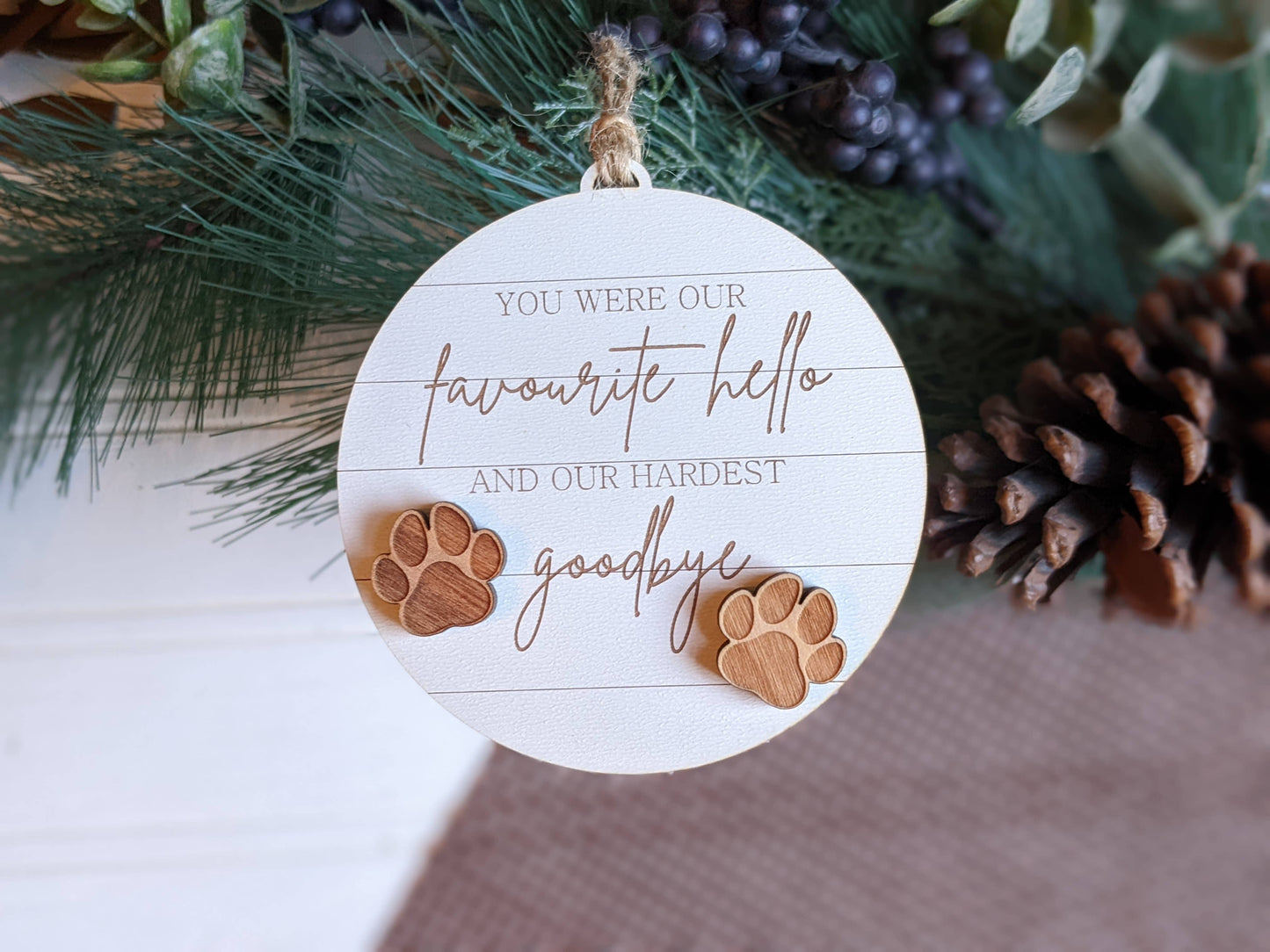 PET MEMORIAL CIRCLE ORNAMENT