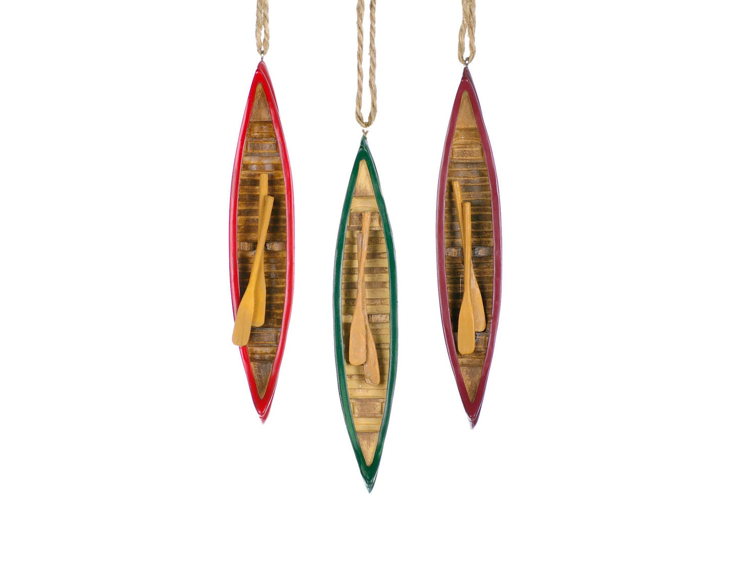 Christmas Tradition - 3 Asstd 7" Canoe Ornament