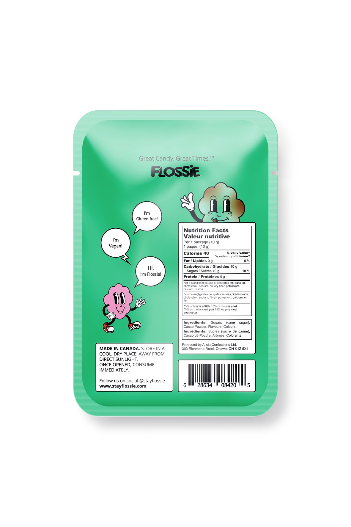 Flossie - Chocolate Mint Cotton Candy