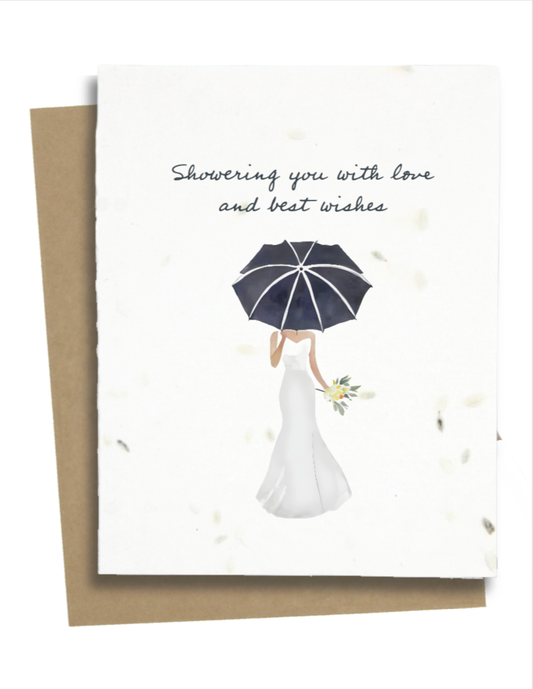 Greet n' Grow Plantable Cards - Bridal Shower Card: Wildflower